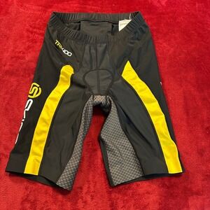 Skins TRI400 Compression Triathlon Shorts Mens Black Yellow Cycling T60062001